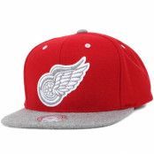 Mitchell&Ness - NHL Röd snapback Keps - Detroit Red Wings Heather Melton Strapback @ Hatstore