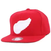 Mitchell&Ness - NHL Röd snapback Keps - Detroit Red Wings Melton Proper Snapback @ Hatstore