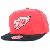 Mitchell&Ness - NHL Röd snapback Keps - Detroit Red Wings Sandy Off White Snapback @ Hatstore