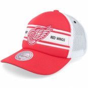 Mitchell&Ness - NHL Röd trucker Keps - Detroit Red Wings Sideline Vintage Red/White A-frame Trucker @ Hatstore