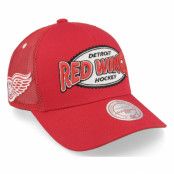 Mitchell&Ness - NHL Röd trucker Keps - Detroit Red Wings Team Seal Vintage Red Trucker @ Hatstore