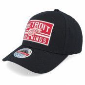 Mitchell&Ness - NHL Svart adjustable Keps - Detroit Red Wings Horizon Patch Classic Red Black Adjustable @ Hatstore