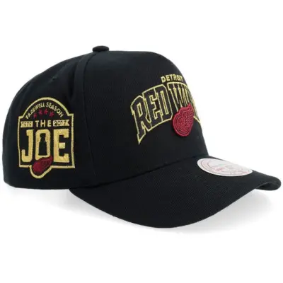 Mitchell&Ness - NHL Svart adjustable Keps - Hatstore Exclusive x Detroit Red Wings Pro Pinch Black A-Frame Adjustable @ Hatstore