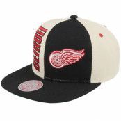 Mitchell&Ness - NHL Svart snapback Keps - Detroit Red Wings Pop Panel Off White/Black Snapback @ Hatstore