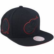 Mitchell&Ness - NHL Svart snapback Keps - Detroit Red Wings Tc Bottoms Vintage Black Snapback @ Hatstore