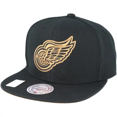 Mitchell&Ness - NHL Svart snapback Keps - Detroit Red Wings TKO Twist Black Snapback @ Hatstore