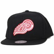 Mitchell&Ness - NHL Svart snapback Keps - Detroit Red Wings Upside Down Logo Snapback @ Hatstore