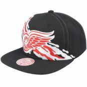 Mitchell&Ness - NHL Svart snapback Keps - Detroit Red Wings Vintage Paintbrush Black Snapback @ Hatstore