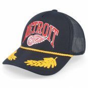 Mitchell&Ness - NHL Svart trucker Keps - Detroit Red Wings Gold Leaf Hwc Black Trucker @ Hatstore