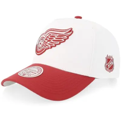 Mitchell&Ness - NHL Vit adjustable Keps - Detroit Red Wings Legendary Home Pro White/Red A-Frame Adjustable @ Hatstore