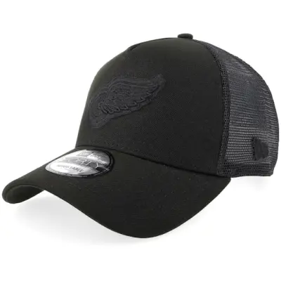 New Era - NHL Svart trucker Keps - Hatstore Exclusive x Detroit Red Wings 9FORTY Black A-frame Trucker @ Hatstore