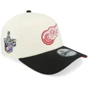 New Era - NHL Vit adjustable Keps - Hatstore Exclusive x Detroit Red Wings 9FORTY Chome/Black A-Frame Adjustable @ Hatstore