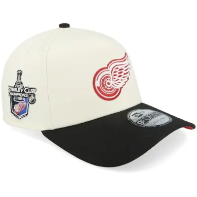 New Era - NHL Vit adjustable Keps - Hatstore Exclusive x Detroit Red Wings 9FORTY Chome/Black A-Frame Adjustable @ Hatstore