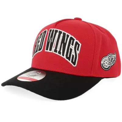 Outerstuff - NHL Röd adjustable Keps - Kids Detroit Red Wings Mvp Pro Pinch Red/Black A-frame Adjustable @ Hatstore