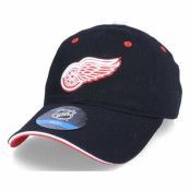 Outerstuff - NHL Svart unconstructed Keps - Kids Detroit Red Wings Fashion Logo Slouch Uni.Black/Red Dad Cap @ Hatstore