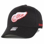 Reebok - NHL Svart flexfit Keps - Detroit Red Wings BL Black Flexfit @ Hatstore