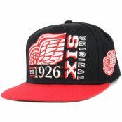 Reebok - NHL Svart snapback Keps - Detroit Red Wings Org 6 Snapback @ Hatstore