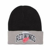 Mitchell&Ness - NHL Svart cuff Beanie - Detroit Red Wings Arched Black/Grey Beanie @ Hatstore