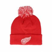 Adidas - NHL Röd pom Beanie - Detroit Red Wings NHL Cuffed Beanie Red Pom @ Hatstore