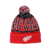 Outerstuff - NHL Röd pom Beanie - Kids Detroit Red Wings NHL Beanie Red Pom @ Hatstore