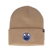 47 Brand - NHL Beige cuff Beanie - Edmonton Oilers Haymaker Knit Khaki Cuff @ Hatstore