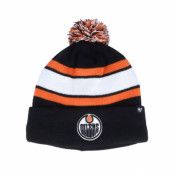 47 Brand - NHL Svart pom Beanie - Edmonton Oilers Wayland Cuff Knit Black Pom @ Hatstore