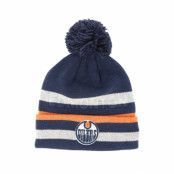 Adidas - NHL Blå pom Beanie - Edmonton Oilers Juliet Tuft Knitted Pom @ Hatstore