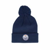 Adidas - NHL Blå pom Beanie - Edmonton Oilers NHL Cuffed Beanie Navy Blue Pom @ Hatstore