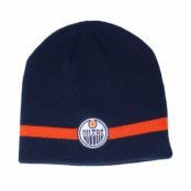 Adidas - NHL Blå traditionalbeanie Beanie - Edmonton Oilers Coach Navy Beanie @ Hatstore