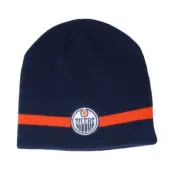 Adidas - NHL Blå traditionalbeanie Beanie - Edmonton Oilers Coach Navy Beanie @ Hatstore