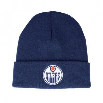 American Needle - NHL Blå cuff Beanie - Edmonton Oilers Knit Navy Cuff @ Hatstore