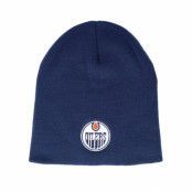 American Needle - NHL Blå traditionalbeanie Beanie - Edmonton Oilers Cuffless Knit Navy Beanie @ Hatstore