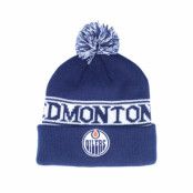 Fanatics - NHL Blå pom Beanie - Edmonton Oilers Sport Resort Athletic Navy Pom @ Hatstore