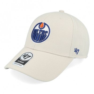 47 Brand - NHL Beige adjustable Keps - Edmonton Oilers Mvp Bone Adjustable @ Hatstore
