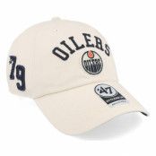 47 Brand - NHL Beige unconstructed Keps - Edmonton Oilers Clubhouse Faber Clean Up Sandstorm Dad Cap @ Hatstore