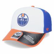 47 Brand - NHL Blå adjustable Keps - Edmonton Oilers Replica Cold Zone Mvp DP White/Blue/Orange Adjustable @ Hatstore