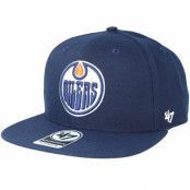 47 Brand - NHL Blå snapback Keps - Edmonton Oilers Sure Shot Light Navy Snapback @ Hatstore