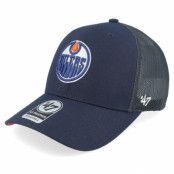 47 Brand - NHL Blå trucker Keps - Edmonton Oilers Ballpark Navy Trucker @ Hatstore