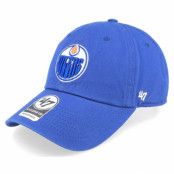 47 Brand - NHL Blå unconstructed Keps - Edmonton Oilers NHL'47 Clean Up Royal Dad Cap @ Hatstore