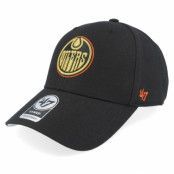 47 Brand - NHL Svart adjustable Keps - Edmonton Oilers Color Pop Metallic Mvp Black Adjustable @ Hatstore