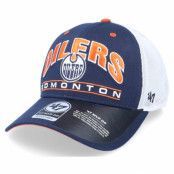 47 Brand - NHL Svart trucker Keps - Edmonton Oilers Top Corner Mvp DP Navy/White Trucker @ Hatstore