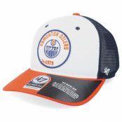 47 Brand - NHL Vit trucker Keps - Edmonton Oilers Swell Mvp Dv White/Light Navy/Orange Trucker @ Hatstore