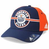 Adidas - NHL Blå adjustable Keps - Edmonton Oilers Strucured Navy/Orange Adjustable @ Hatstore