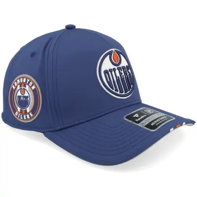 Fanatics - NHL Blå adjustable Keps - Edmonton Oilers Auth Pro 2025 NHL Mesh Blue A-Frame Adjustable @ Hatstore
