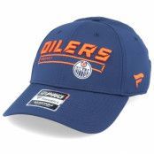 Fanatics - NHL Blå adjustable Keps - Edmonton Oilers Authenic Pro Rinkside Navy Adjustable @ Hatstore