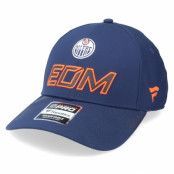 Fanatics - NHL Blå adjustable Keps - Edmonton Oilers Locker Room Athl Navy Adjustable @ Hatstore