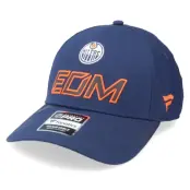 Fanatics - NHL Blå adjustable Keps - Edmonton Oilers Locker Room Athl Navy Adjustable @ Hatstore