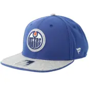 Fanatics - NHL Blå snapback Keps - Edmonton Oilers Loden Flat Brim Blue/Gray Snapback @ Hatstore