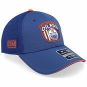 Fanatics - NHL Blå trucker Keps - Edmonton Oilers Authentic Pro Draft Blue/Dark Orange Trucker @ Hatstore