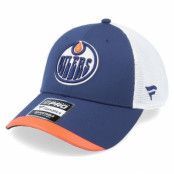 Fanatics - NHL Blå trucker Keps - Edmonton Oilers Locker Room Athl Navy Trucker @ Hatstore